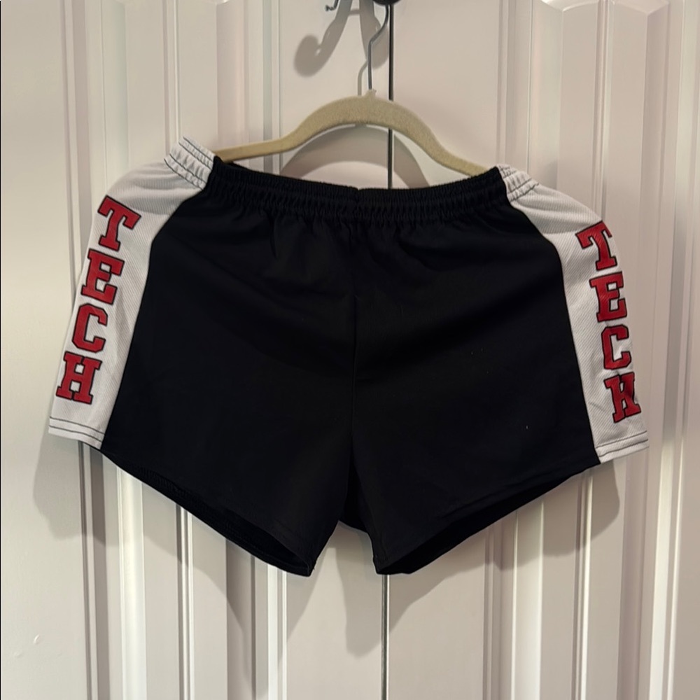 Women's Black and White Tech Shorts
